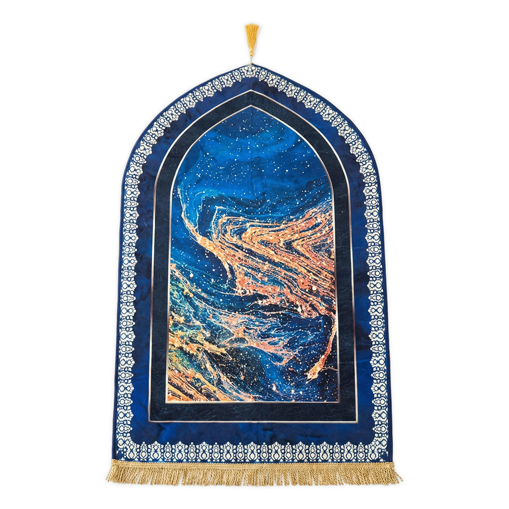 Qibla-Cosmos Tapis de prière rembourré