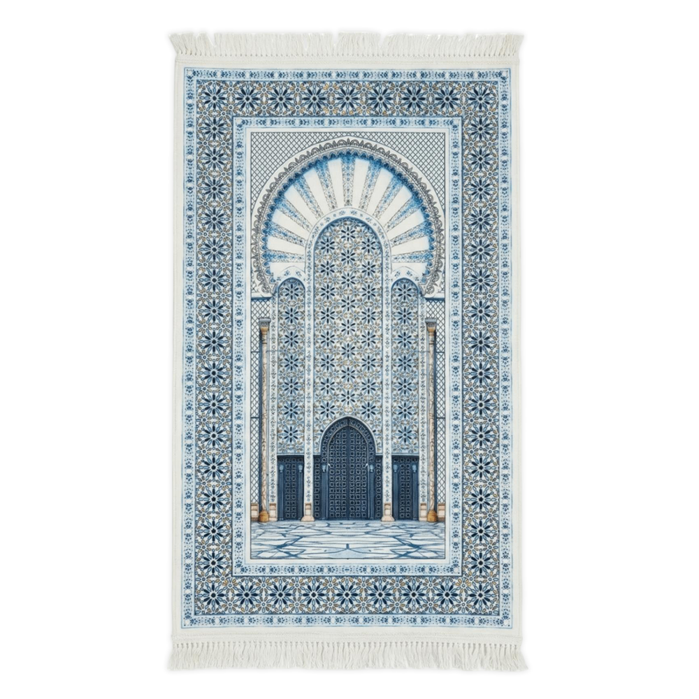 Mosaïque Azur Tapis de prière rembourré