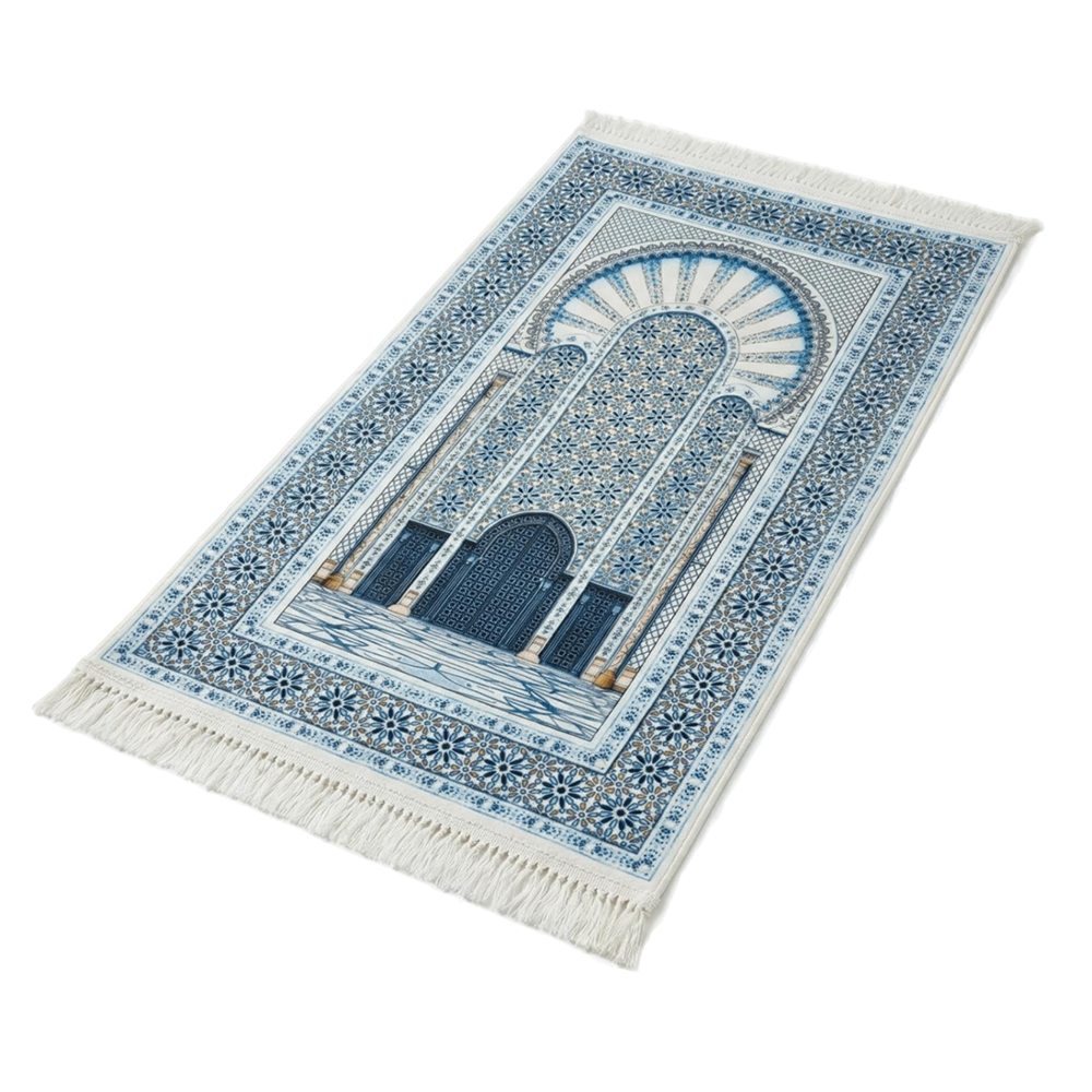 Mosaïque Azur Tapis de prière rembourré
