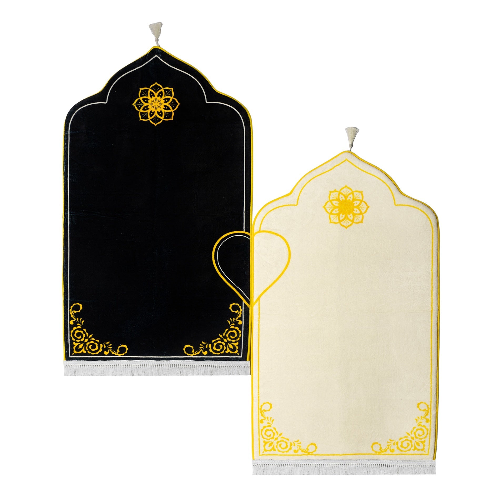 Pour couple Tapis de prière rembourrés (Lot de 2)