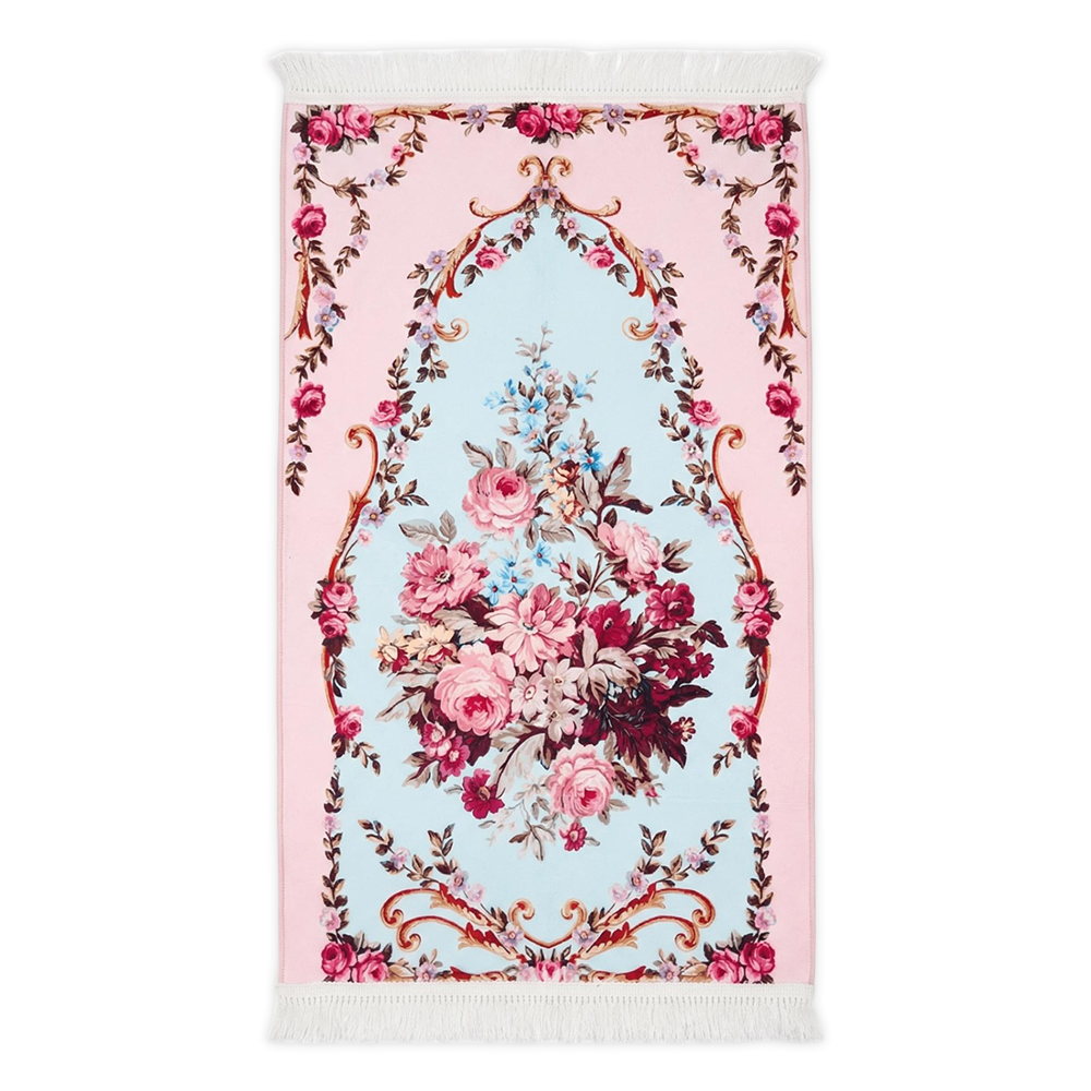 Rehma Rose Tapis de prière rembourré