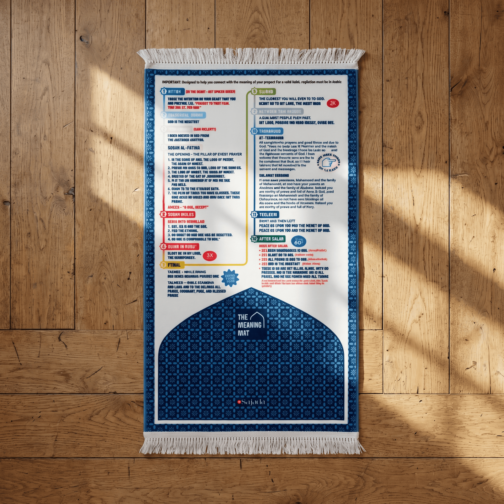 Le Tapis des Significations - Anglais - rembourré