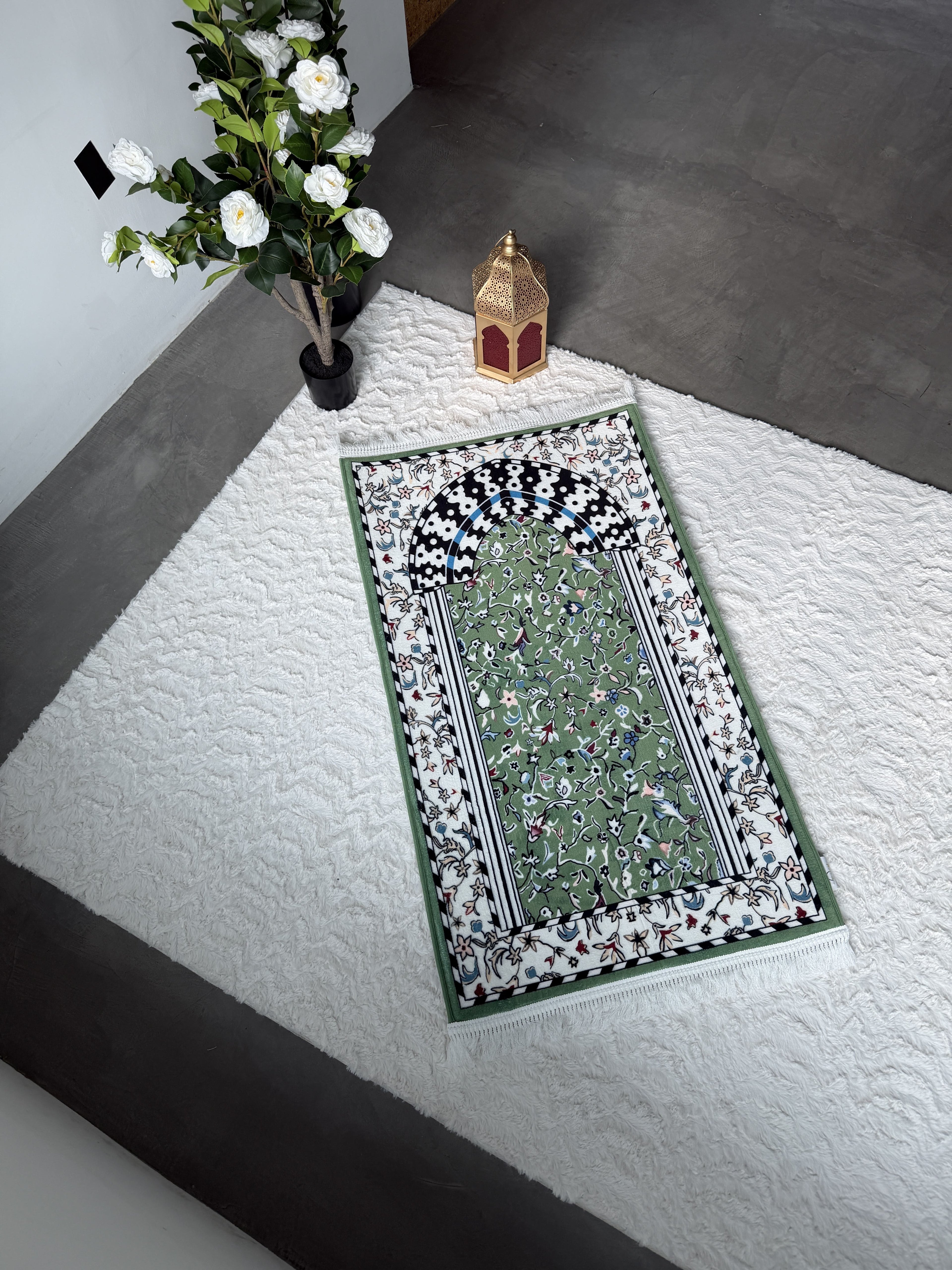 Minbar Al Rawda Tapis de prière rembourré