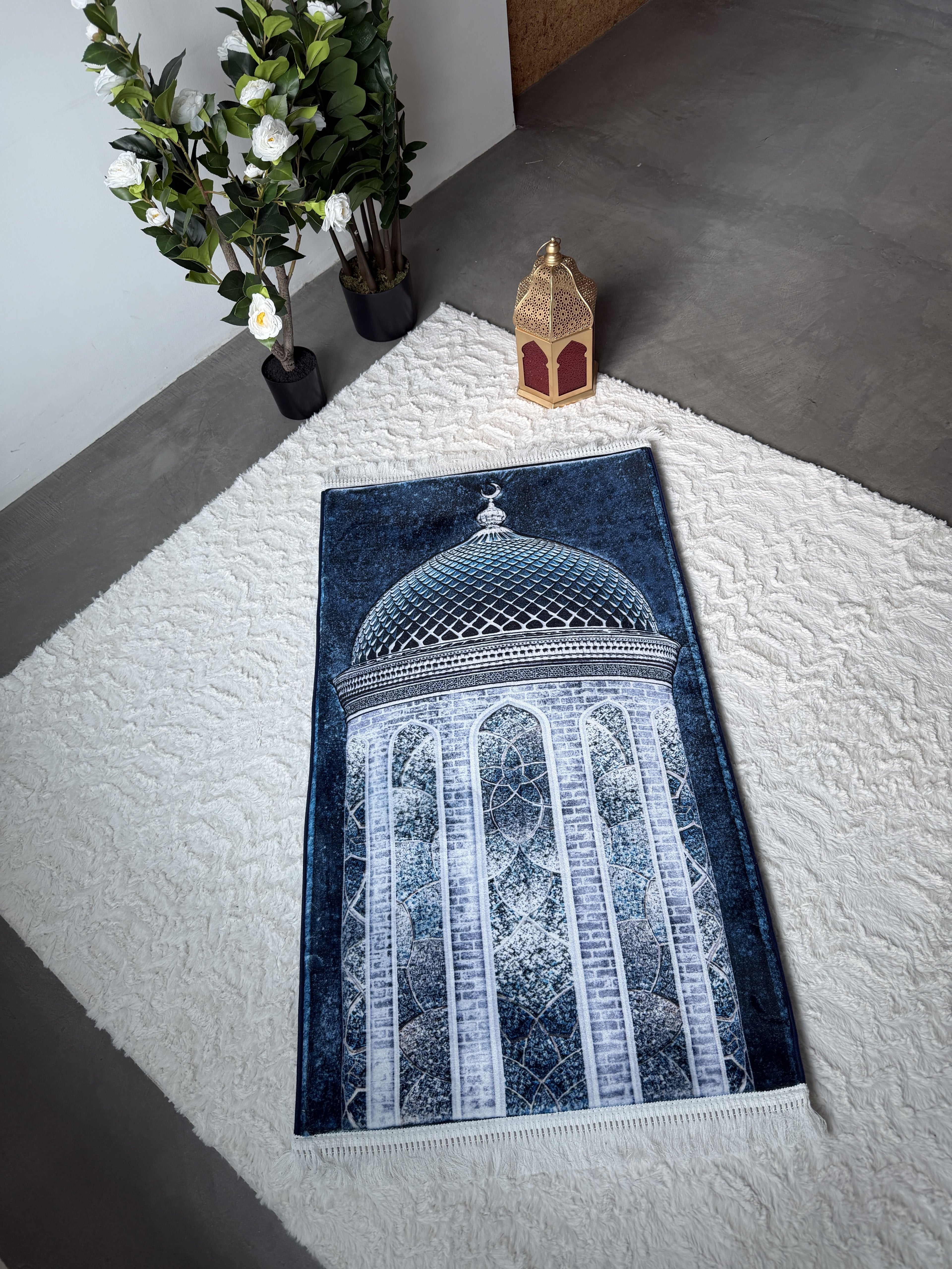 Dôme de Cristal Tapis de prière rembourré