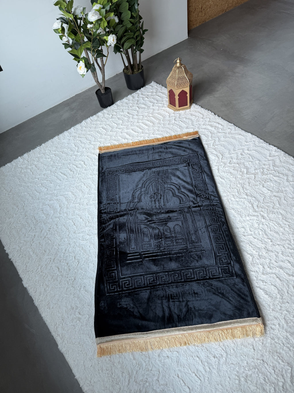 Tapis de prière ergonomique avec coussin surélevé