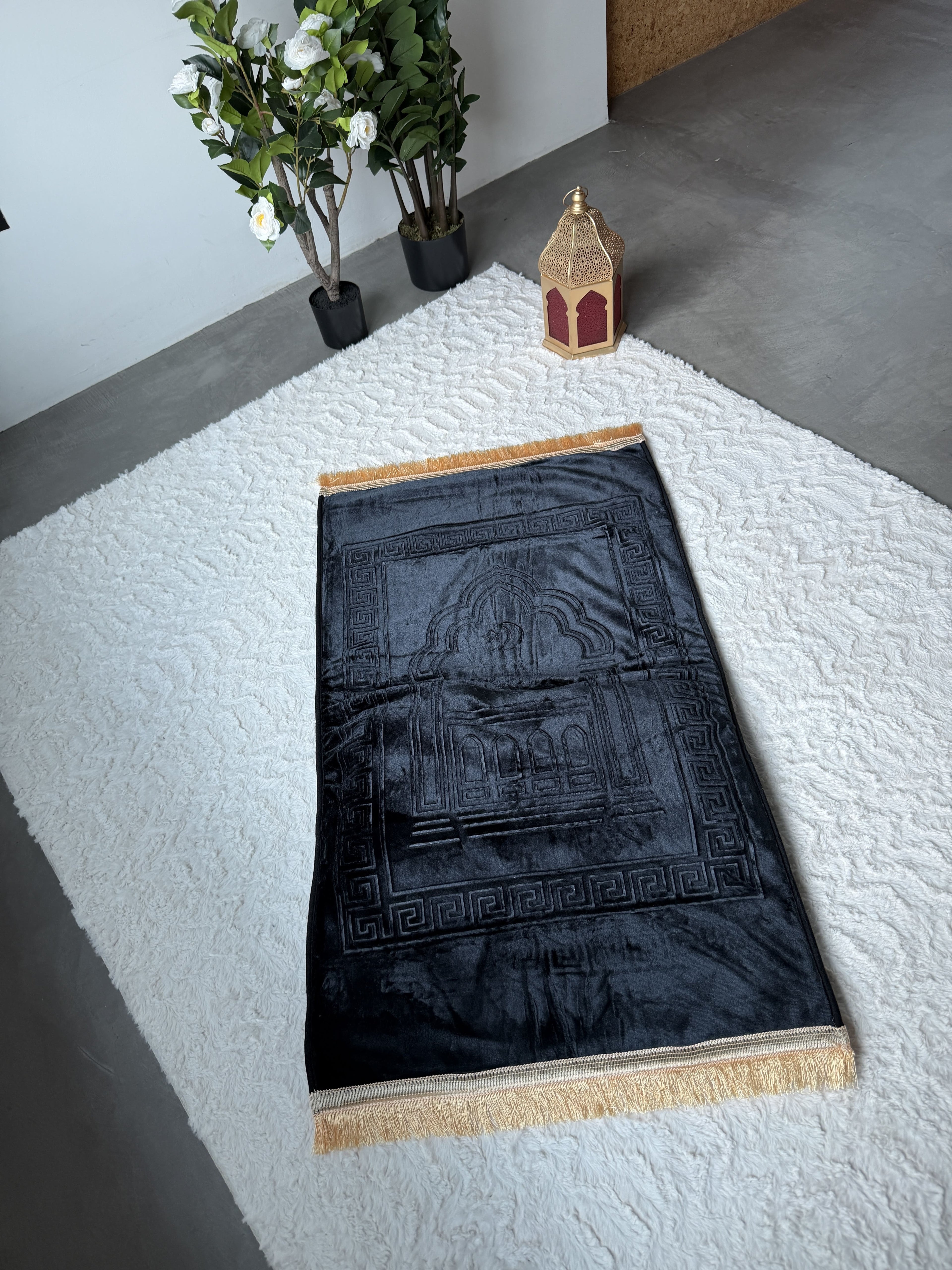 Tapis de prière ergonomique avec coussin surélevé