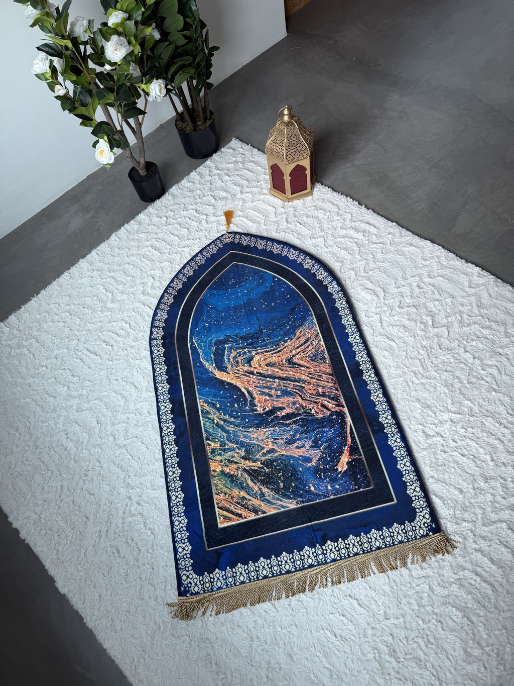 Qibla-Cosmos Tapis de prière rembourré