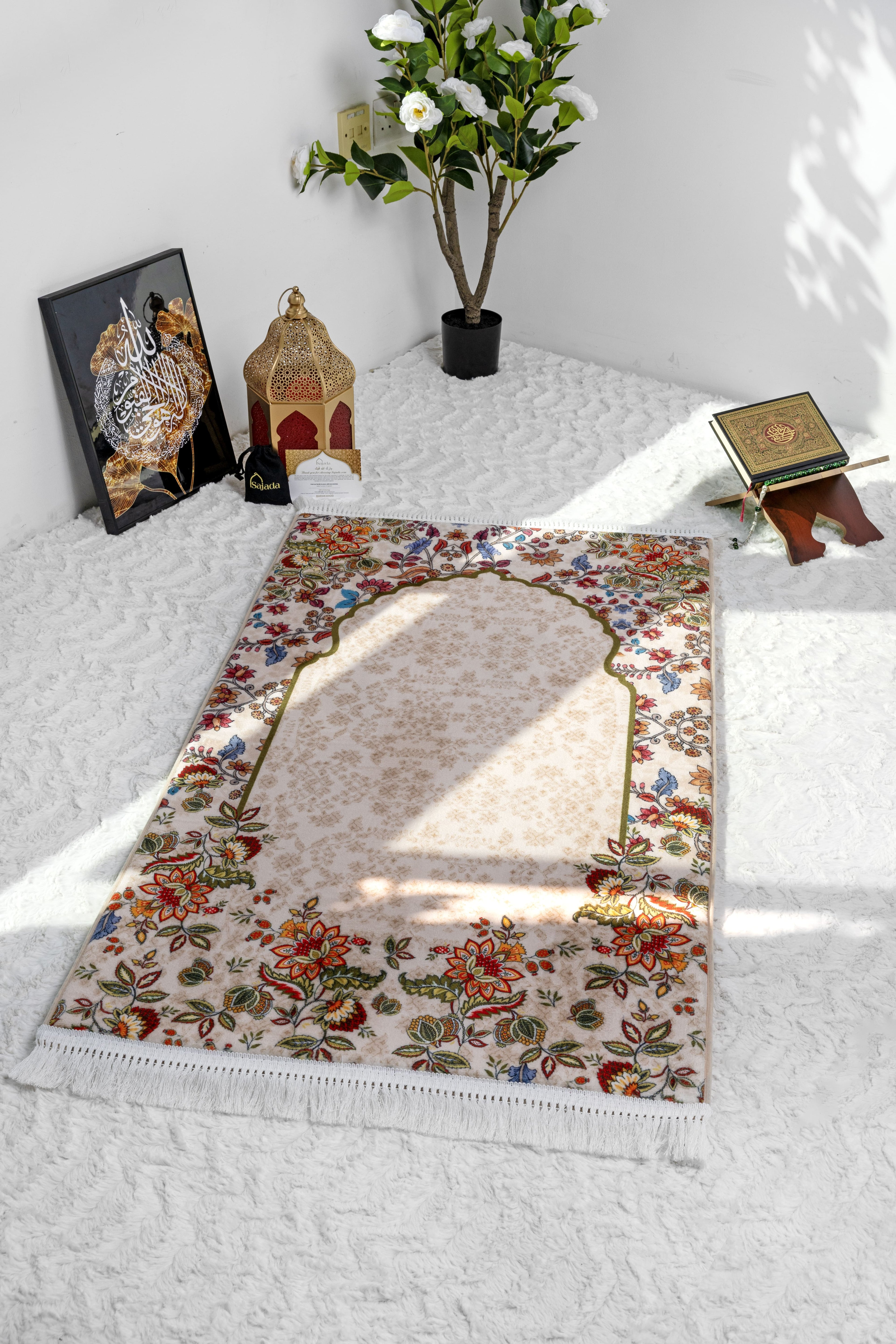 Barakah Tapis de prière rembourré