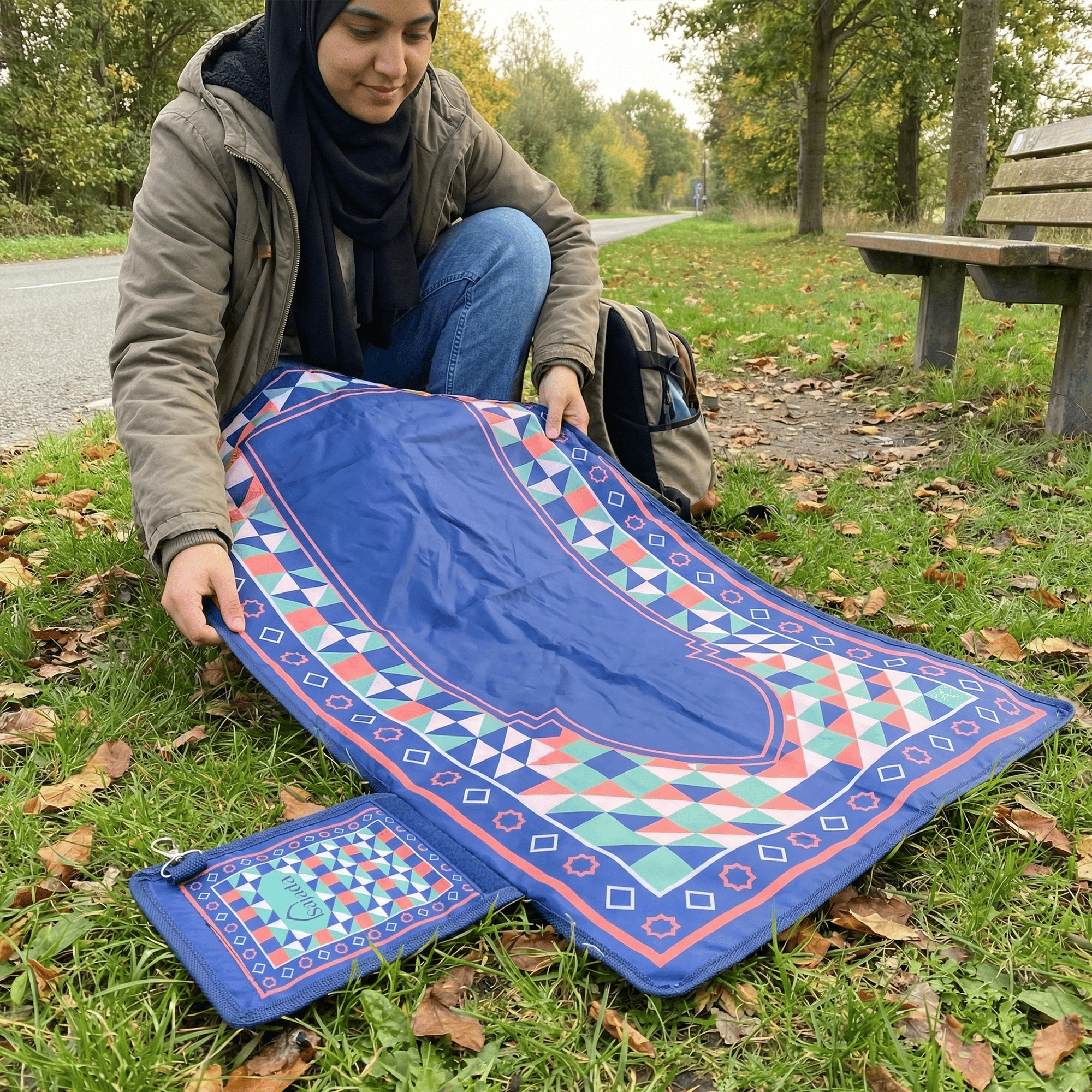 Tapis de prière de voyage portable