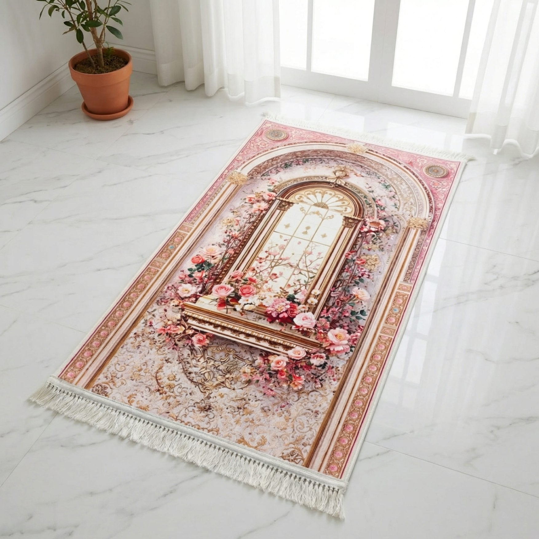 Obscura Rosée Tapis de prière rembourré