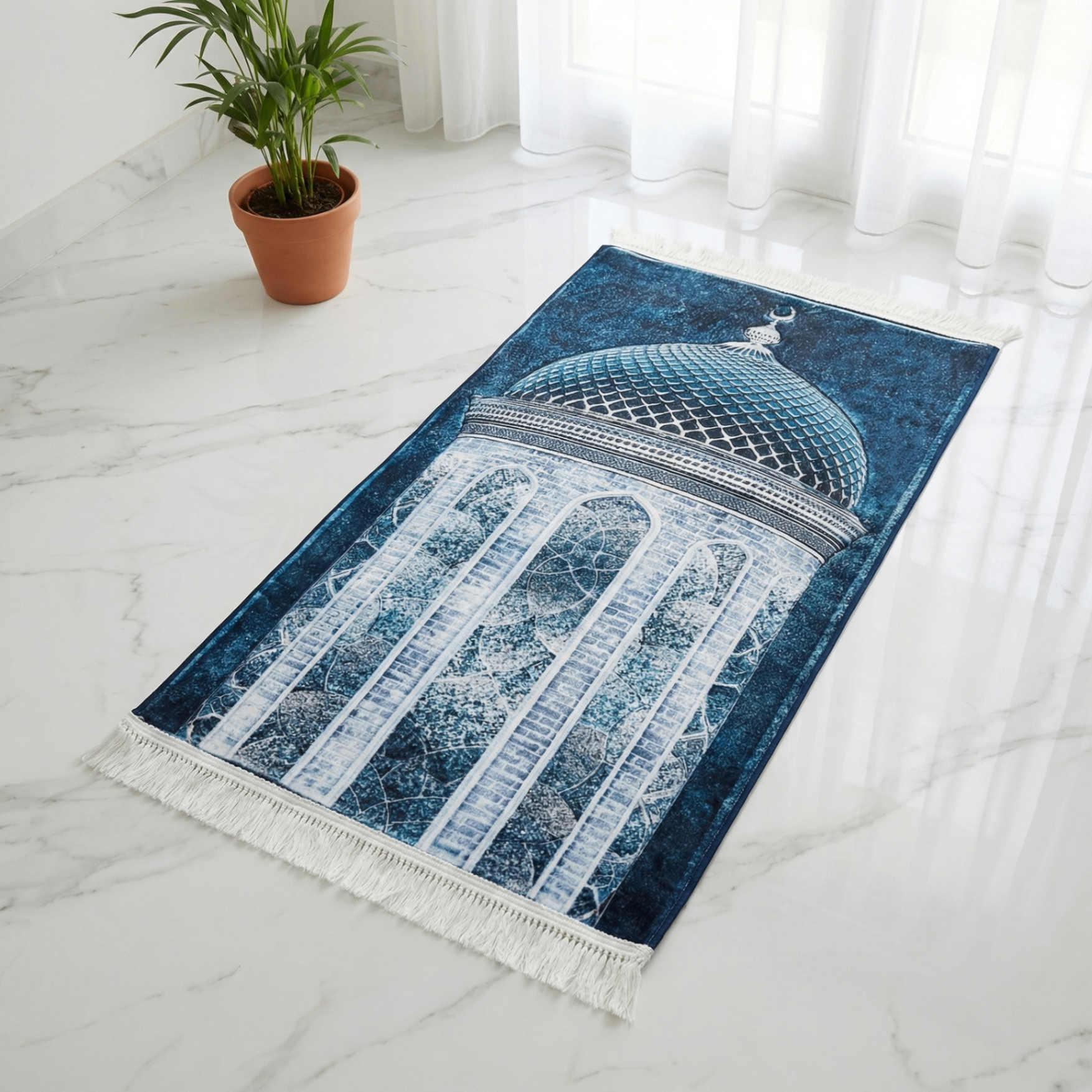 Dôme de Cristal Tapis de prière rembourré