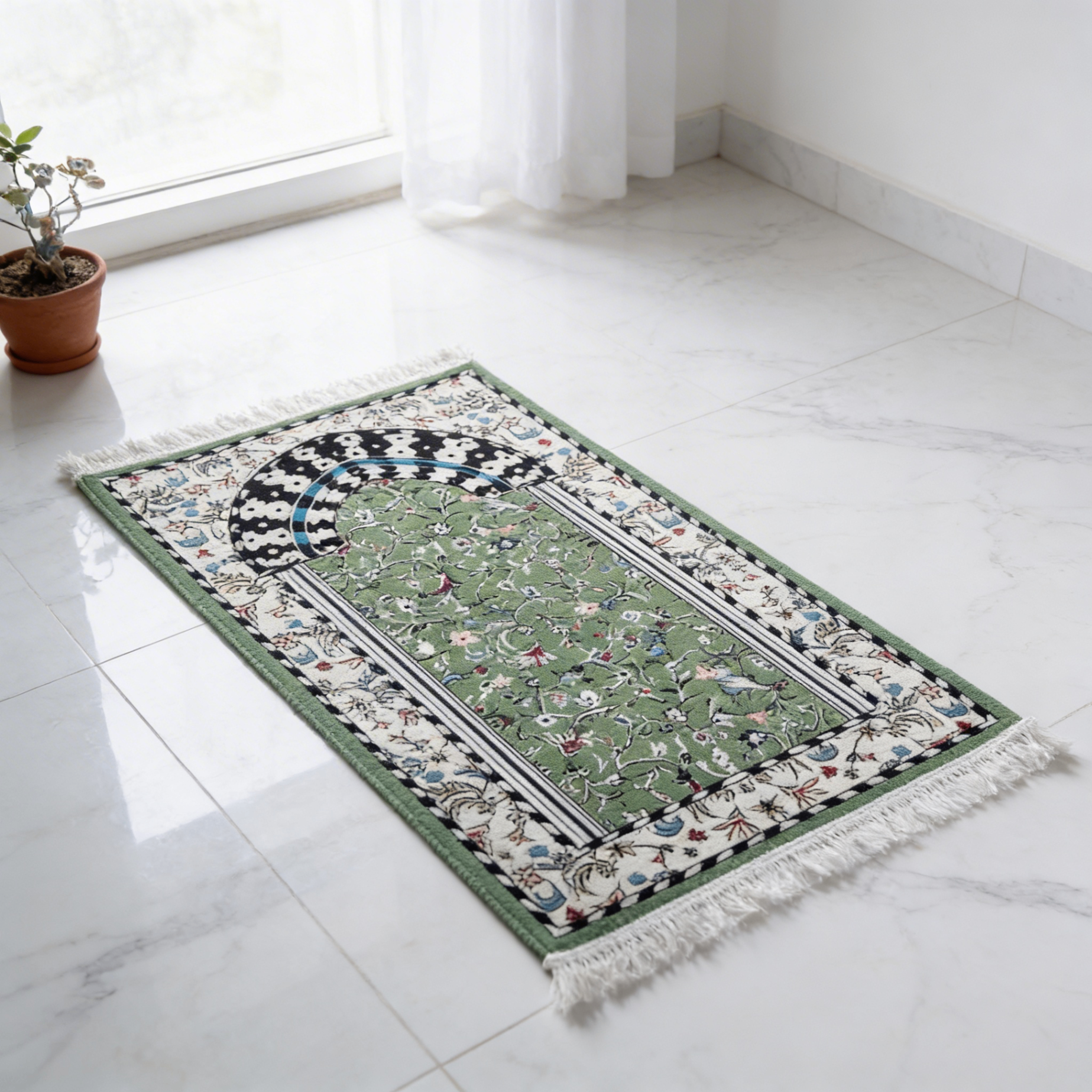 Minbar Al Rawda Tapis de prière rembourré