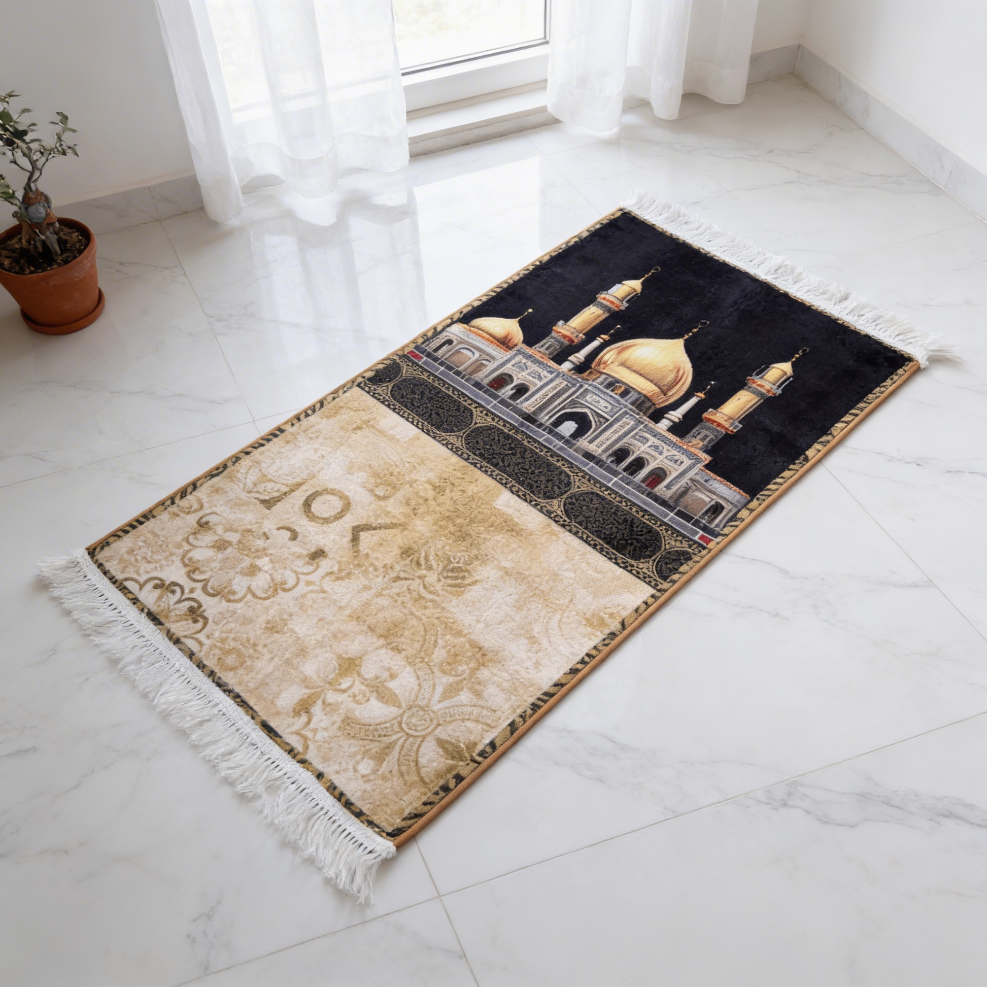 Karbala Mosque Tapis de prière rembourré
