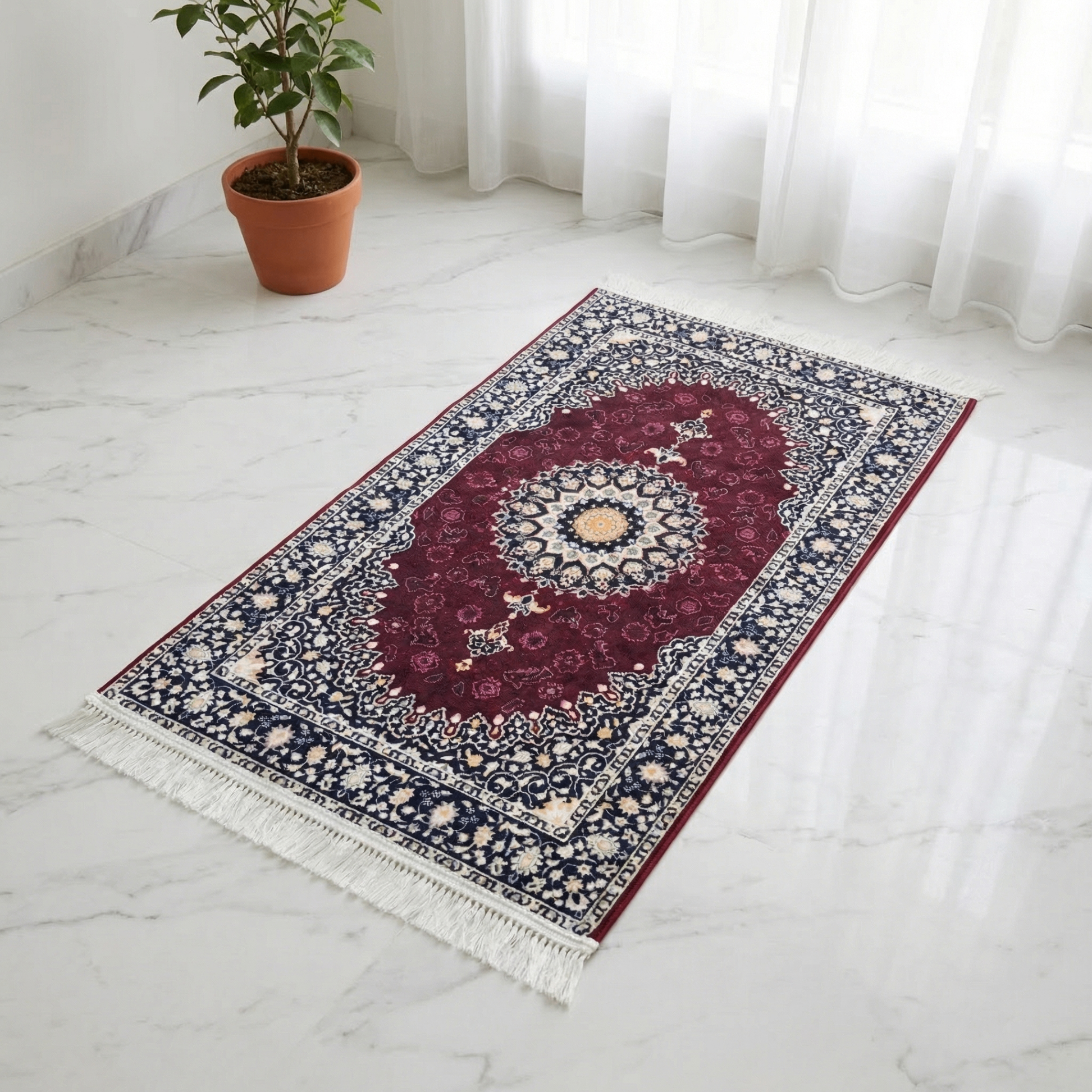Moroccan Tapis de prière rembourré