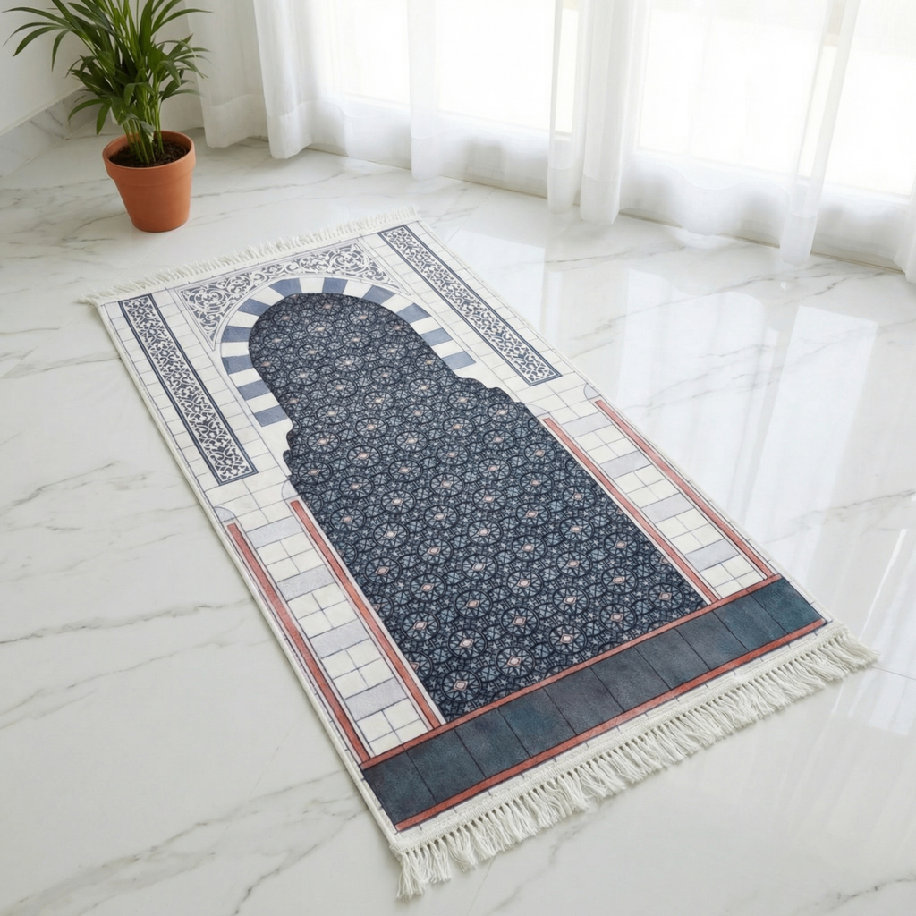Médaillon de Pierre Tapis de prière rembourré