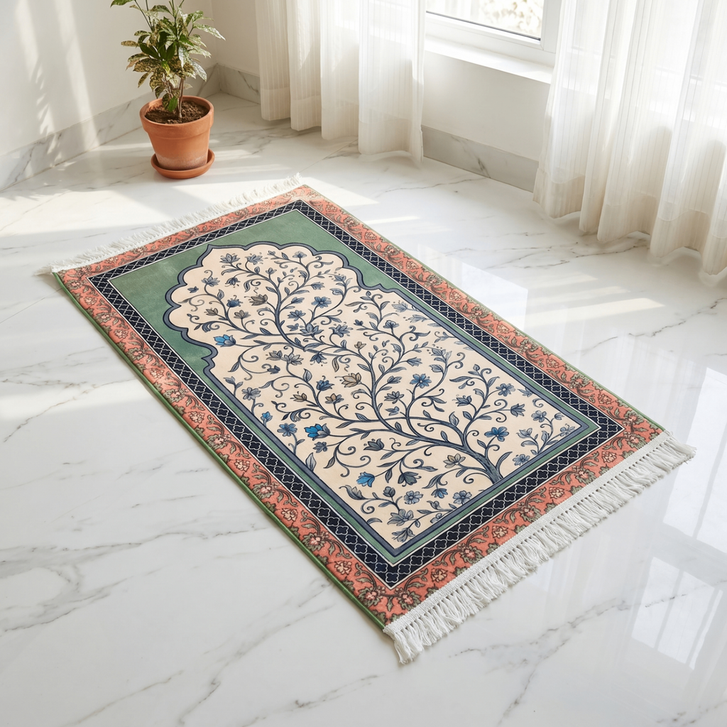 Vigne Vintage Tapis de prière rembourré