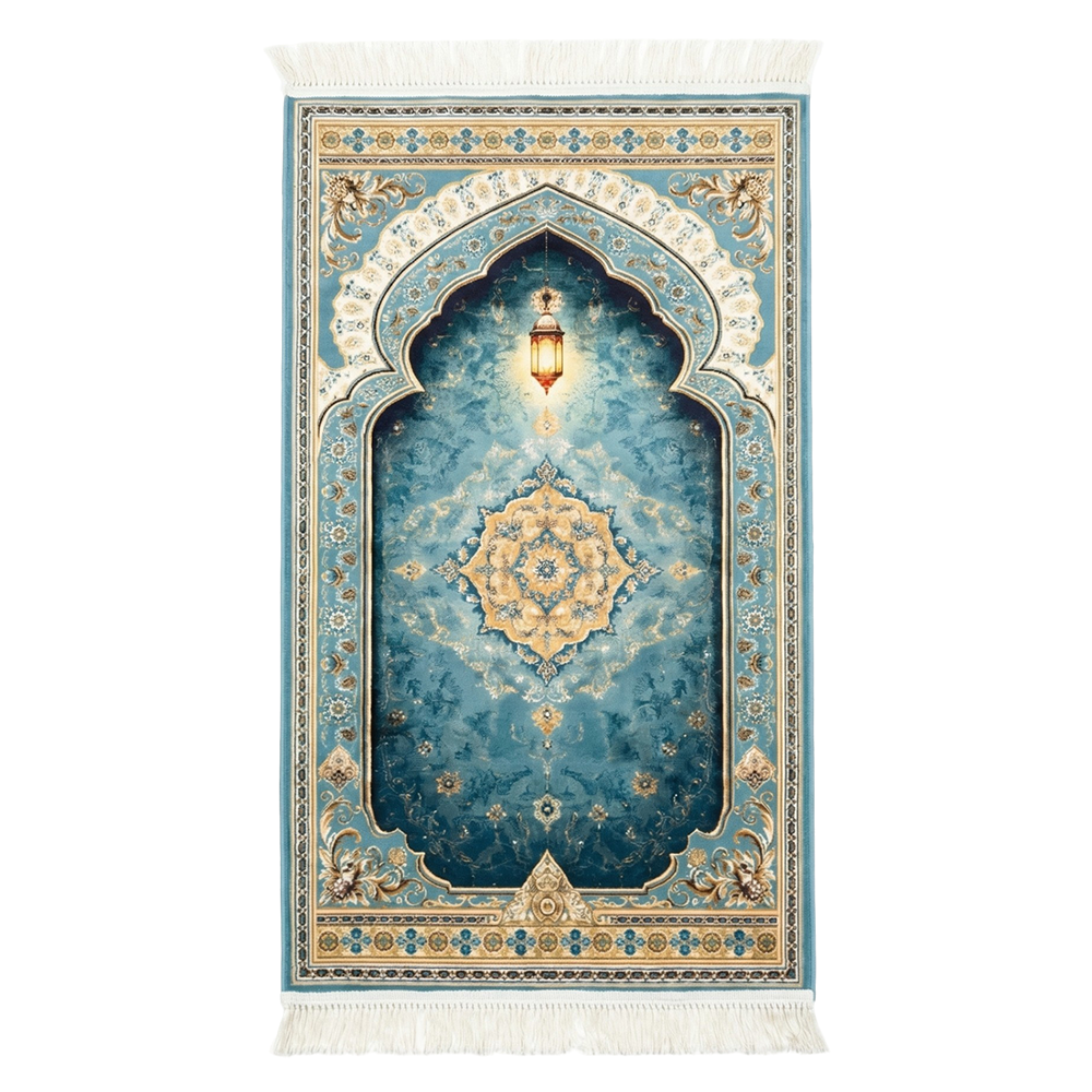 Mihrab Verde Tapis de prière rembourré