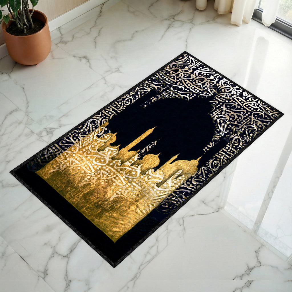 Calligraphie Arabe Tapis de prière rembourré